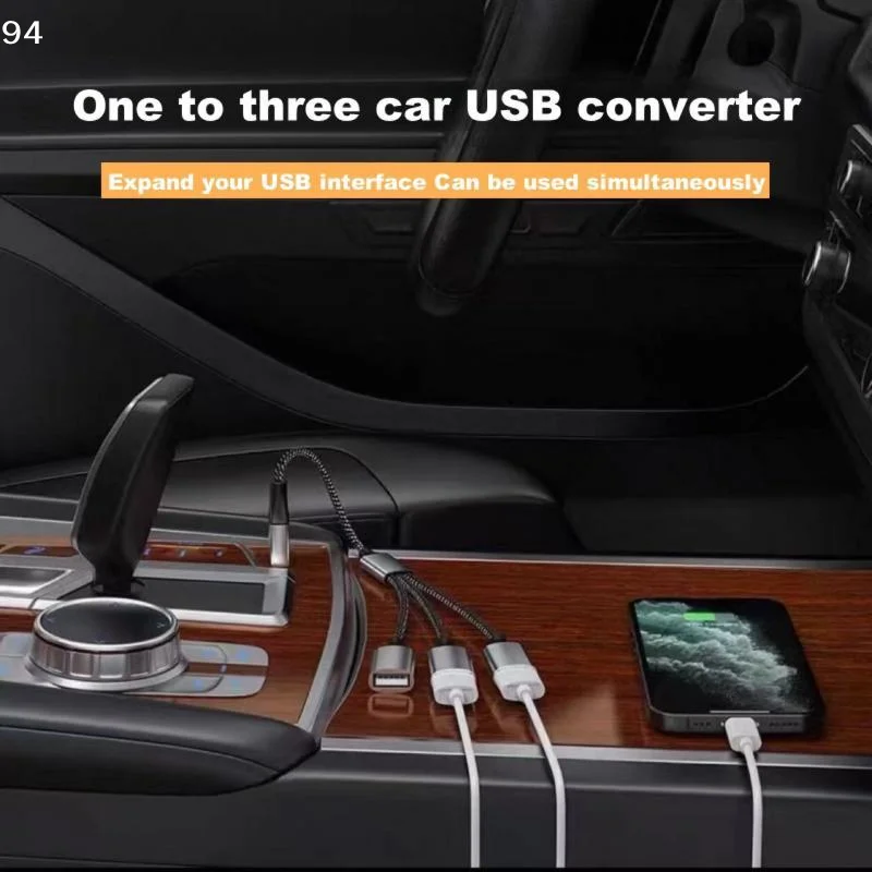 3 In 1 Type C To USB 3 Ports Hub Splitter Portable Multi Port USB Expander Adapter For Laptop Desktop Phone Office Use