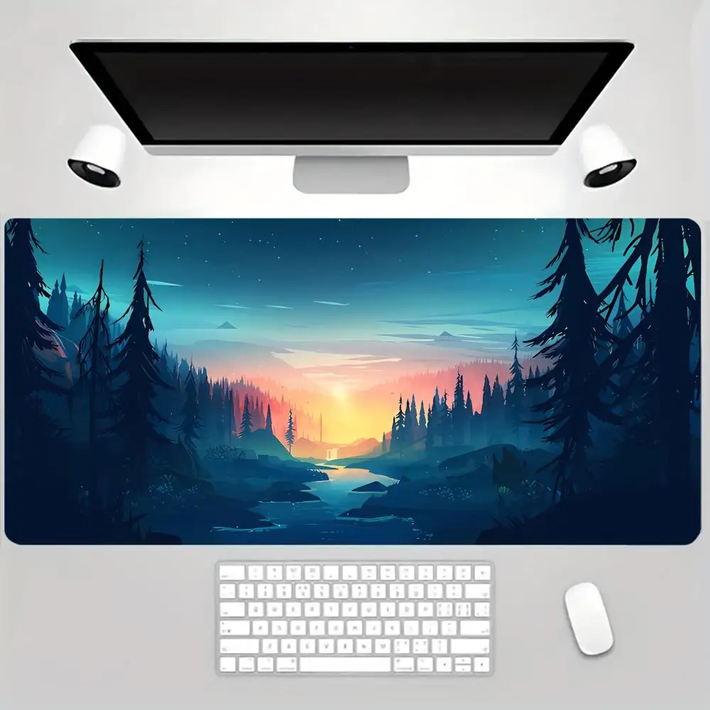 Landscape Game Mouse Pad, Computer Computer Accessories, Keyboard Table Pads,stitched Edges,perfect for Office and Game Settings