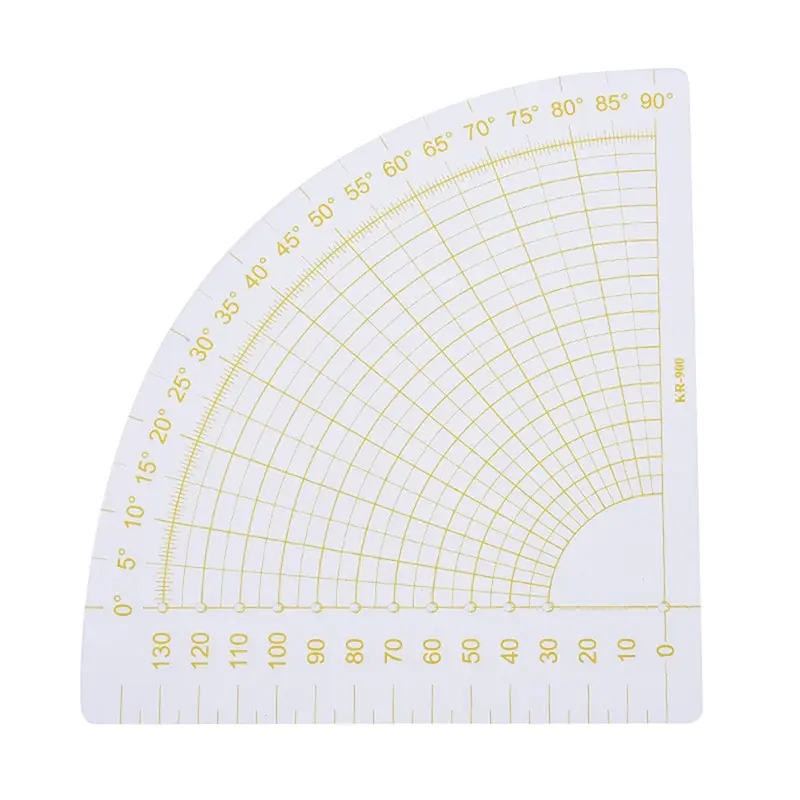 Transparent Acrylic Sector Patchwork Ruler Cutting Ruler Measuring, Drawing Tools DIY Sewing And Quilting