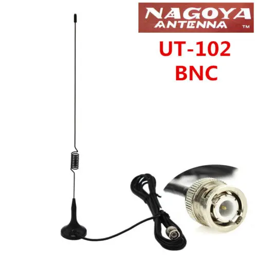 NEW UT-102UV BNC Connector VHF/UHF Antenna for Radio Walkie Talkie ICOM IC-V8/V80/V82/V85 Two Way Radio