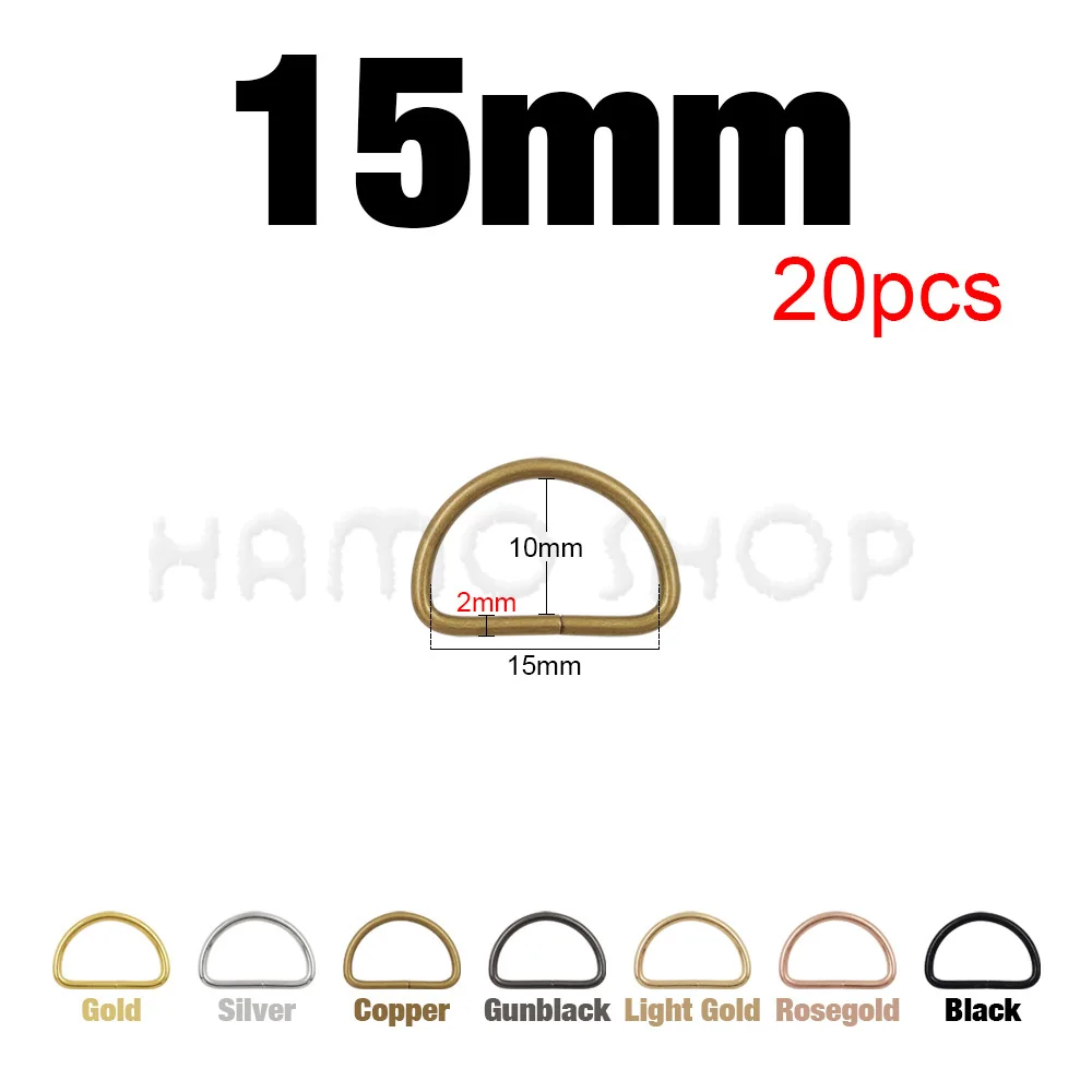 20-1000 stücke Metall D Ring Einstellbare Schnalle Verschluss Für Gurtband Rucksäcke Riemen Taschen Katze Hund Kragen Kette Schnallen DIY zubehör