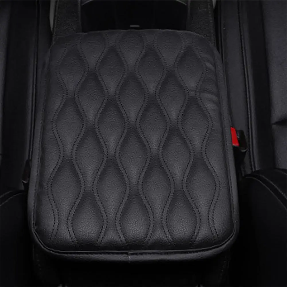 

Universal Armrest Box Mat Armrest Box Mat for Car Protection Protective Faux Leather Armrest Box Mat Easy Installation Universal