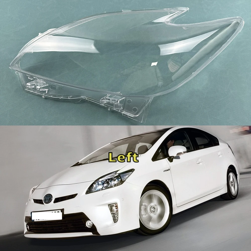 For Toyota Prius Overseas version 2012 Xenon LED Headlight Cover Replacement Front Car Light Auto Shell Lampcover Lampshade