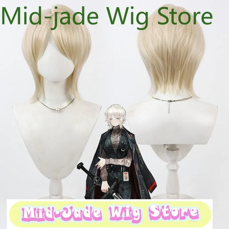 

Limbus Company Faust Cosplay Wig - Light Yellow Synthetic Hair Anime Game Role-playing Halloween Party Performance