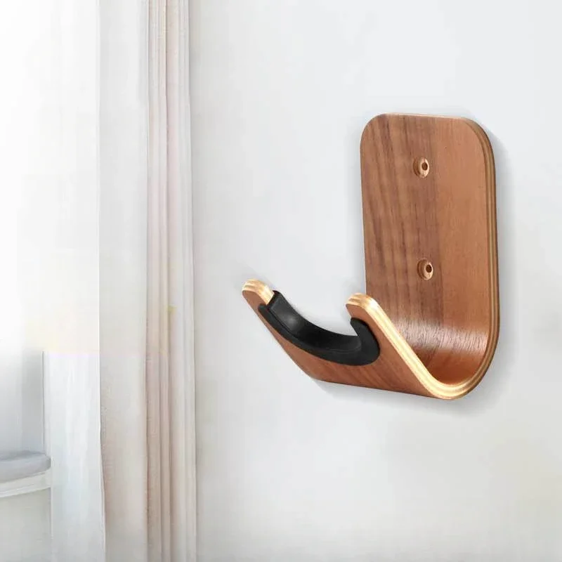 Guitar Wall Mount,Wood Guitar Holder, Hangers for Violin Erhu Ukulele Stringed Instrument Accessories Present for Guitar Players