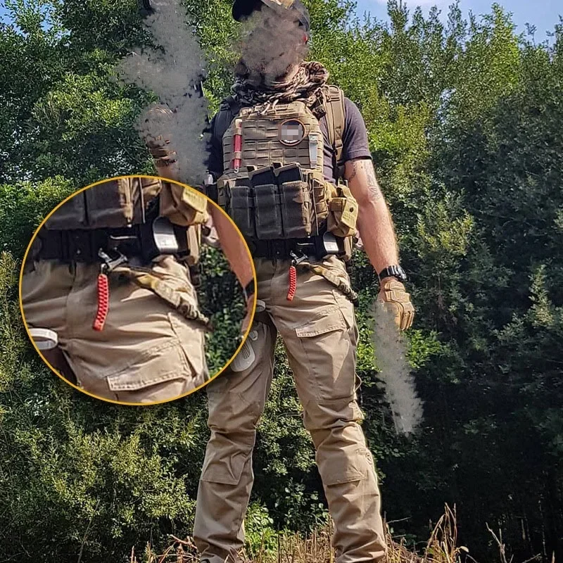 Taktyczne szybkie smycz uprząż do karabinu bezpieczeństwa lina lina wspinaczkowa zawiesia ochronnego Airsoft do polowania na świeżym powietrzu