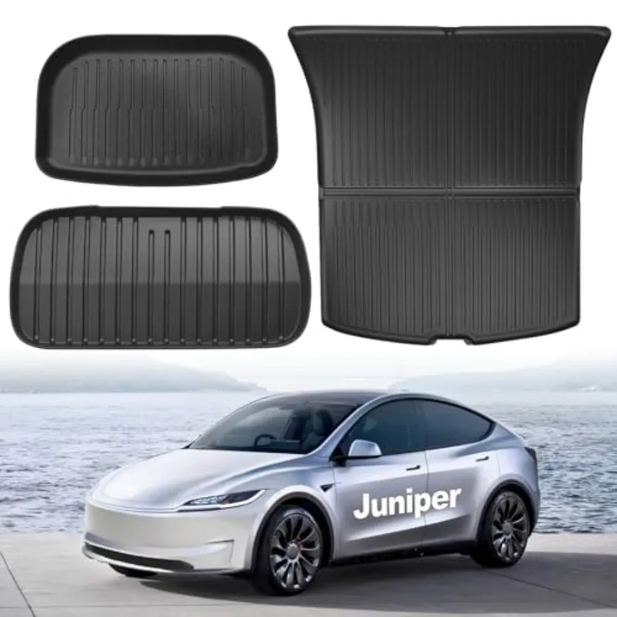 

Cargo Liner Fit 5 Seats, Front and Rear Frunk Trunk Tray Mats, All Weather Protection TPE, Anti-Slip Trunk Mats Fit Accessories
