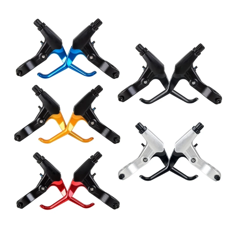 

1 Pair Aluminum Alloy Bicycles Brake Handle Bike Brake Levers for Mountain Bike, Road Bike Cycling Brake Braking Part