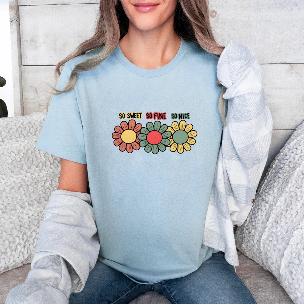

Summer Essential Women's Cotton T-Shirt Y2K Graphic Retro Design Breathable Tee Versatile Casual Top Lightweight For Hot Weather