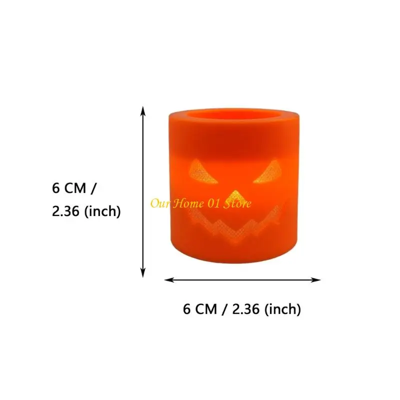 M4YC 할로윈 호박 헤드 나이트 라이트 LED 침실 장식 및 휴일 매달려 소품을위한 Flameless Decoration