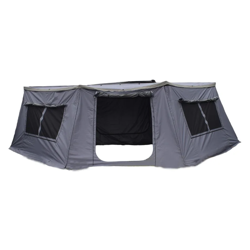 مظلة جانبية للسقف 4X4 مظلة سيارة بزاوية 180 درجة مع حاوية جدران جانبية #1