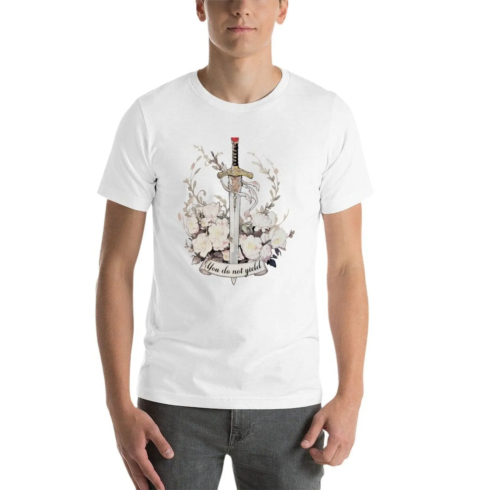 เสื้อยืด You Do Not Yield Throne Of Glass เสื้อยืดผู้ชาย ผ้าฝ้าย เสื้อยืดผ้าฝ้าย 100%