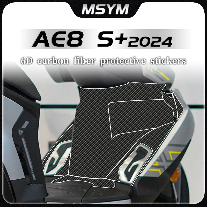 

Для ZEEHO AE8S + Ae8s + ae8s + 2024, наклейки, 6D углеродное волокно, защитная наклейка для тела, наклейка на топливный бак, пленка, аксессуары