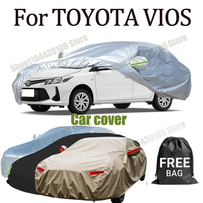 

Полный комплект чехлов для автомобиля TOYOTA VIOS: защита от солнца, УФ-излучения, дождя, снега и пыли, из ткани Оксфорд, аксессуары