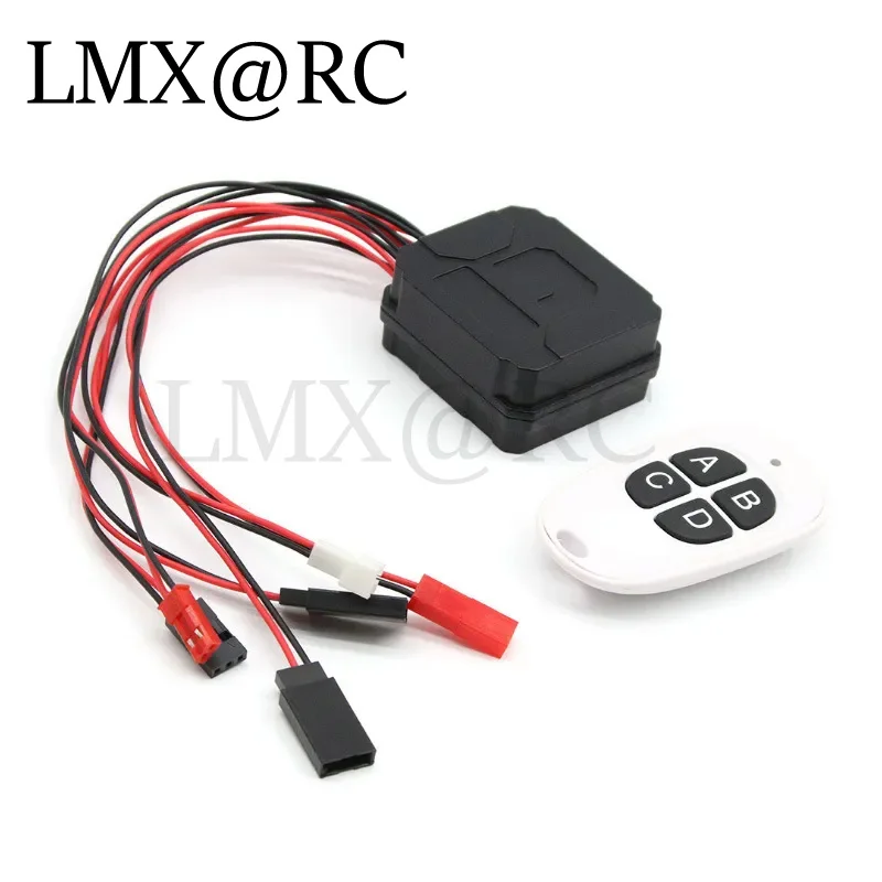 RC samochód elektryczna wciągarka samoratownicza zderzak przedni bezprzewodowy odbiornik zdalnego sterowania dla TRX4 SCX10 D90 Yikong KM2 TK300 90046