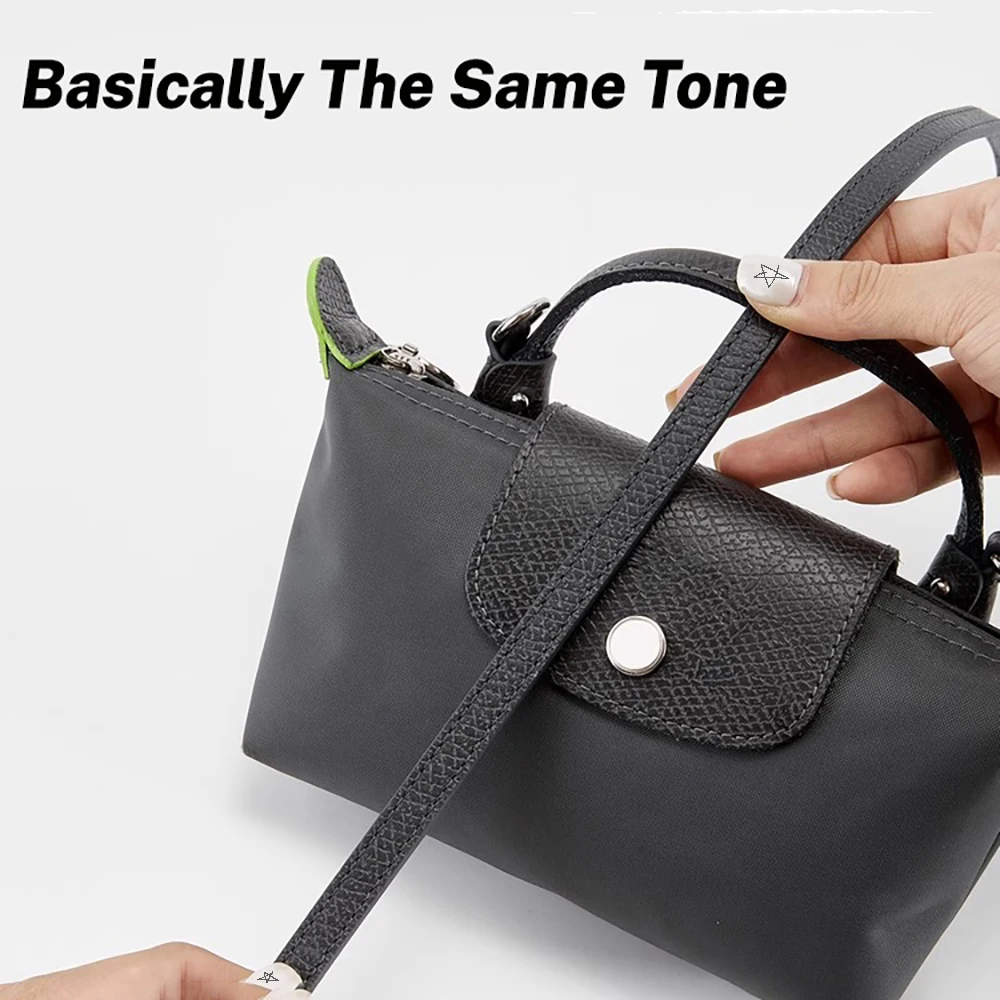 Leather Replacement Crossbody Bag Strap Fit for Longchamp Mocha Terra Mini Shoulder Strap Without Punching Modification