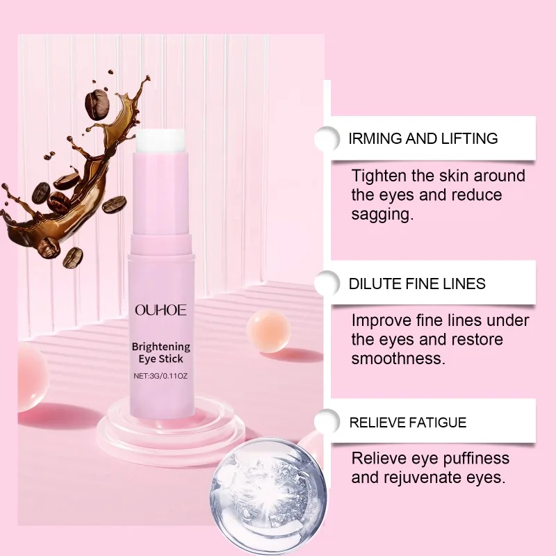 Firming Eye Cream Stick Collagen Retinol Serum Fade Fine Lines Remove Eye Bags Puffiness Moisturizing Skin Women Eye Cream Stick