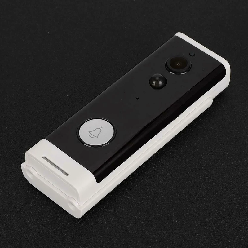 Monitor PIR sem fio HD WiFi, câmera intercomunicante de 2 vias, campainha de vídeo, funciona com Tuya vida inteligente, campainha, 1080p