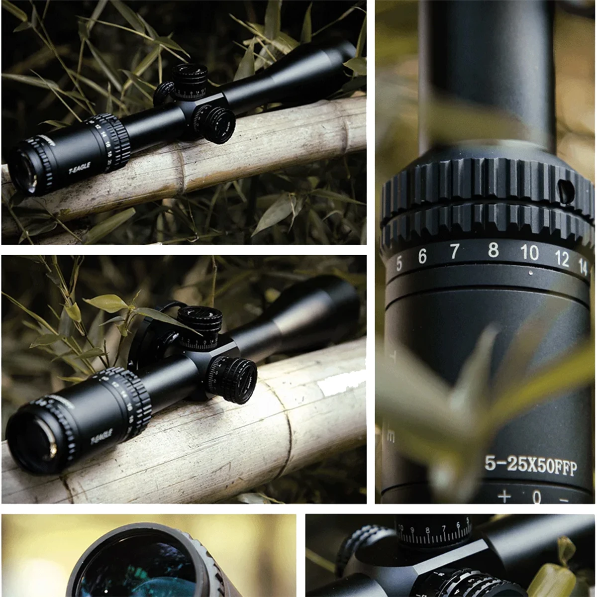 مارس 5-25X50 FFP الصيد Riflescope الدقة اطلاق النار البصر البصري 11 مللي متر/20 مللي متر السكك الحديدية جبل قناص نطاق التكتيكية ملحق