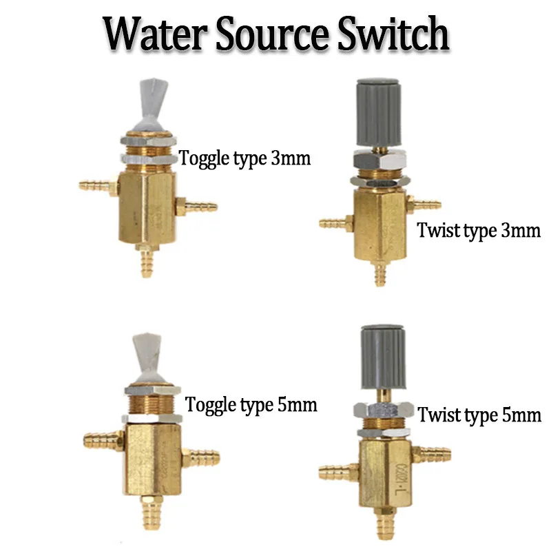 3mm/5mm Dental Chair Water Source Switch Water Adjustor Push-Pull Knob Type Switch Valve