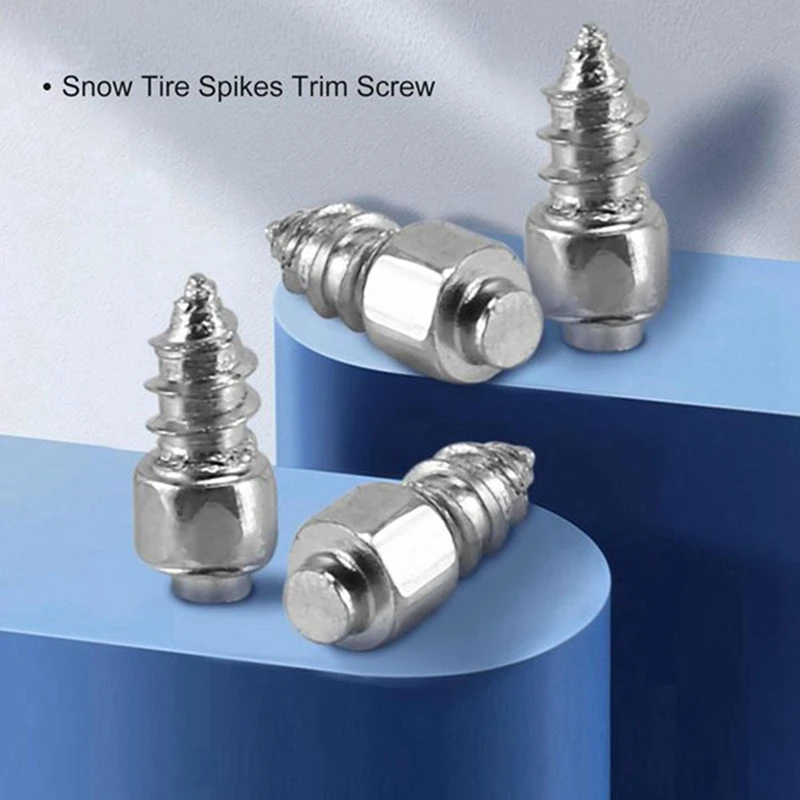 400PCS 9Mm Tire Studs Carbide Screw Spikes Anti-Slip Anti-Ice For Car/SUV/ATV/UTV With Installation Tool Car Tire Stud