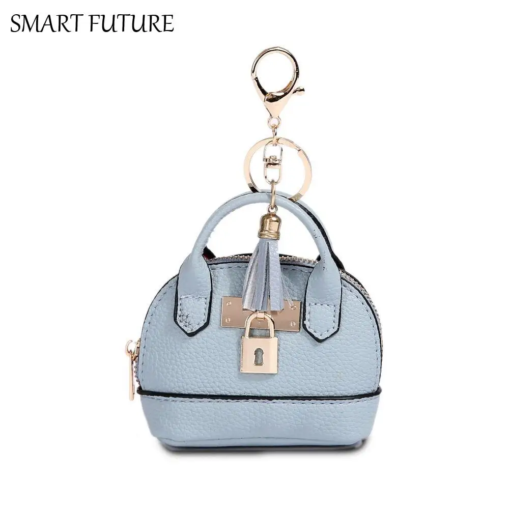 

With Keychain Mini Luxury Headphone Bag Mini Handbag Pendant Leather Coin Bag Fashionable Leather Mini Handbag Keychain