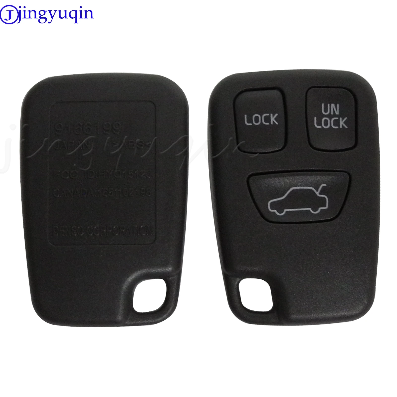 

jingyuqin 20pcs/lot 3 Buttons Replacement Remote Car Key Cover Case Fob Shell for Volvo S70 V70 C70 S40 V40 XC90 XC70