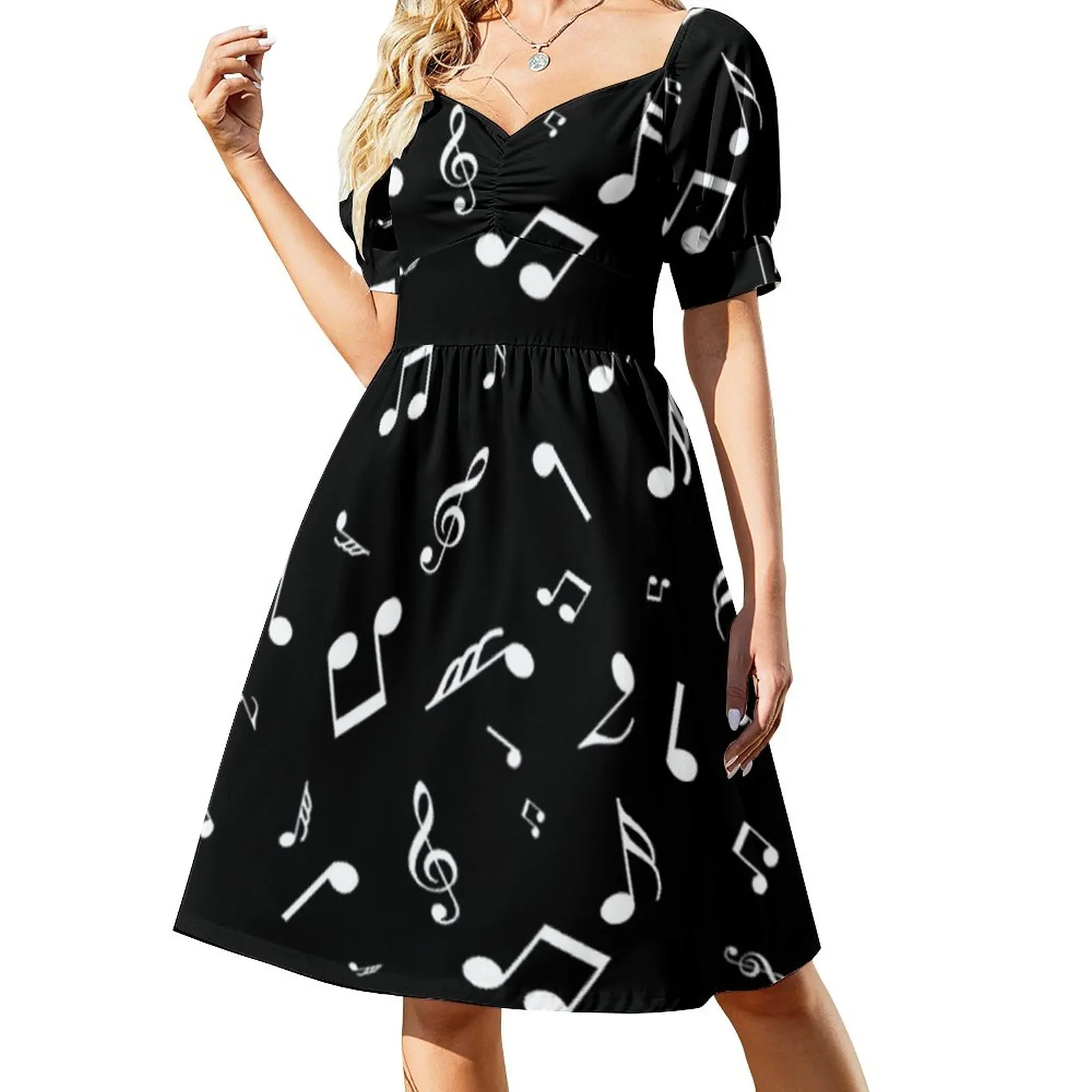 

music notes allovers Dress Women long dress summer outfits for women 2023