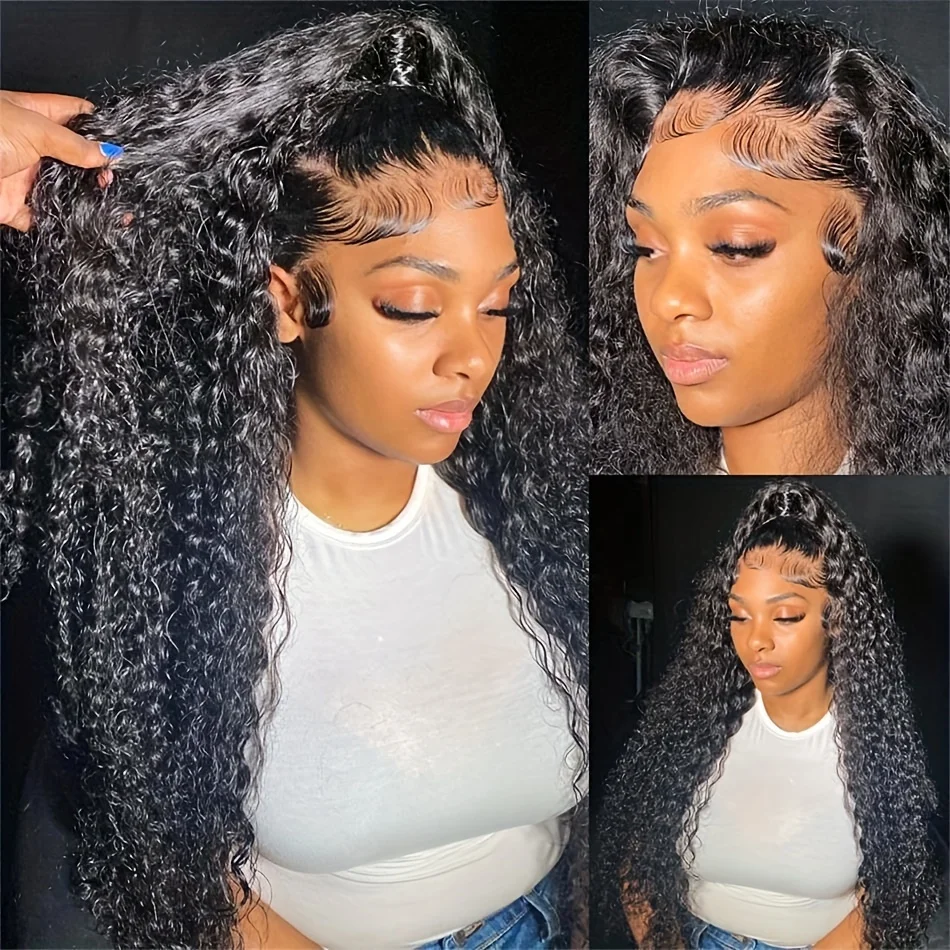 Peruvian  Deep Wave Lace Frontal Closure 13x4 Ear to Ear Lace Frontal Deep Wave Human Hair Frontal Pre Plucked Free Part