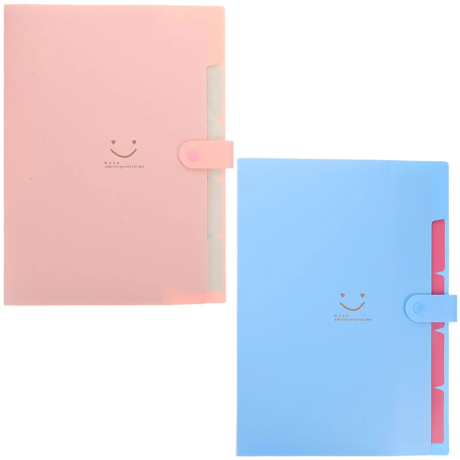 

2 Pcs Document Folder Document Organiser File Organizer Candy Color Multi Layer Office Use Large Capacity
