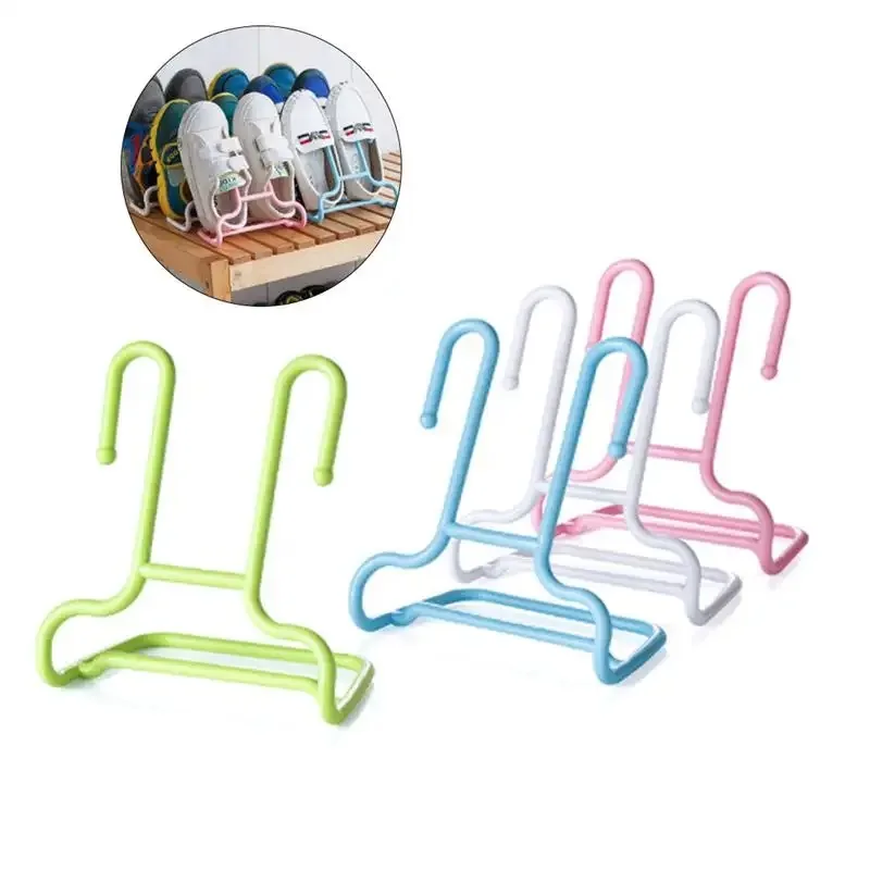 Vertikale 2-in-1-Schuhstütze, multifunktionales Schuhregal zum Aufhängen am Balkon für Kinder, zum Trocknen von Schuhen