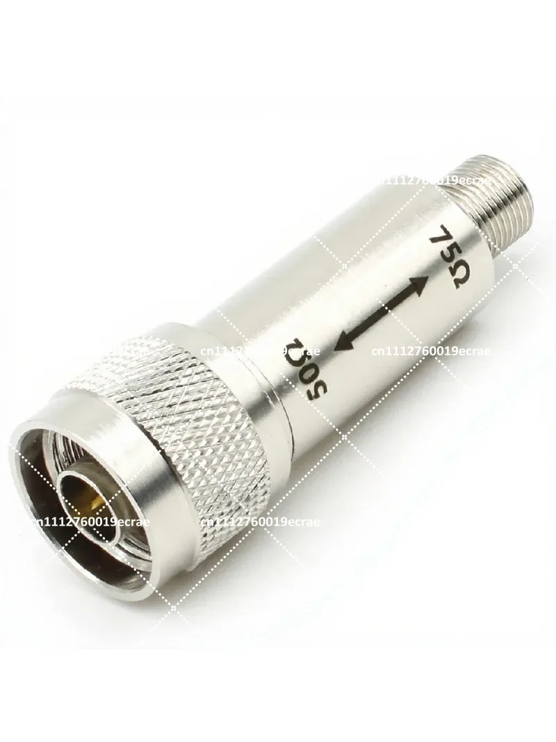 N Male to F Female 50 Ohm to 75 Ohm Impedance Converter RF Coaxial Adapter High Frequency Signal Matching