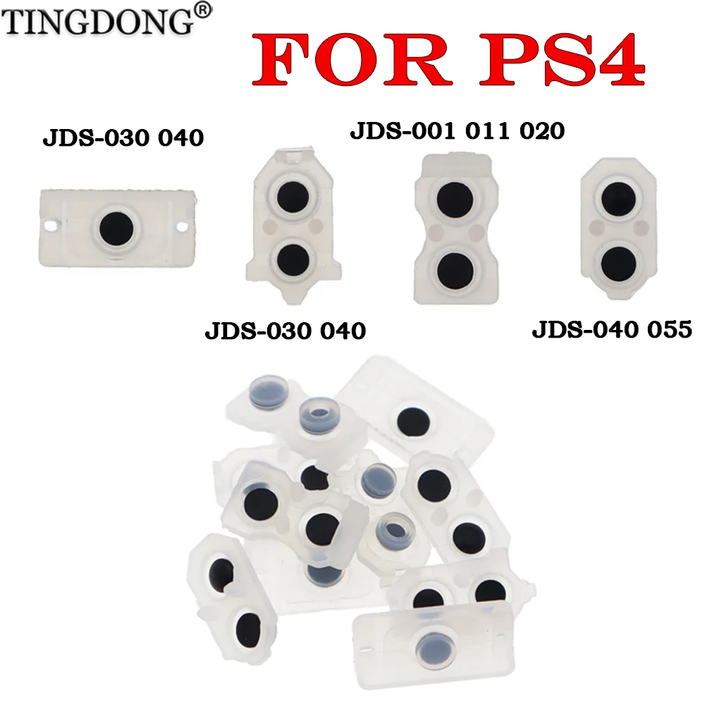 5/10 Stück leitfähige Silikon-Tastenpads, Ersatzteile, kompatibel mit PS4 JDS-010 020 030 040 055