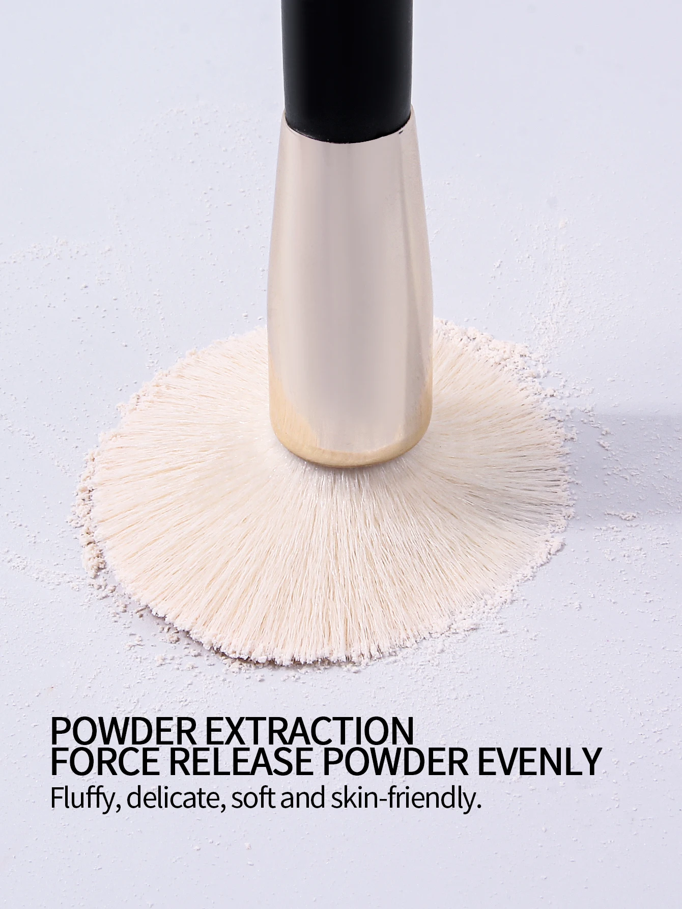 1 Stück abgewinkelter weicher Make-up-Pinsel, Rougepinsel, loser Puderpinsel, Konturpinsel, professionelle Gesichts-Make-up-Tools