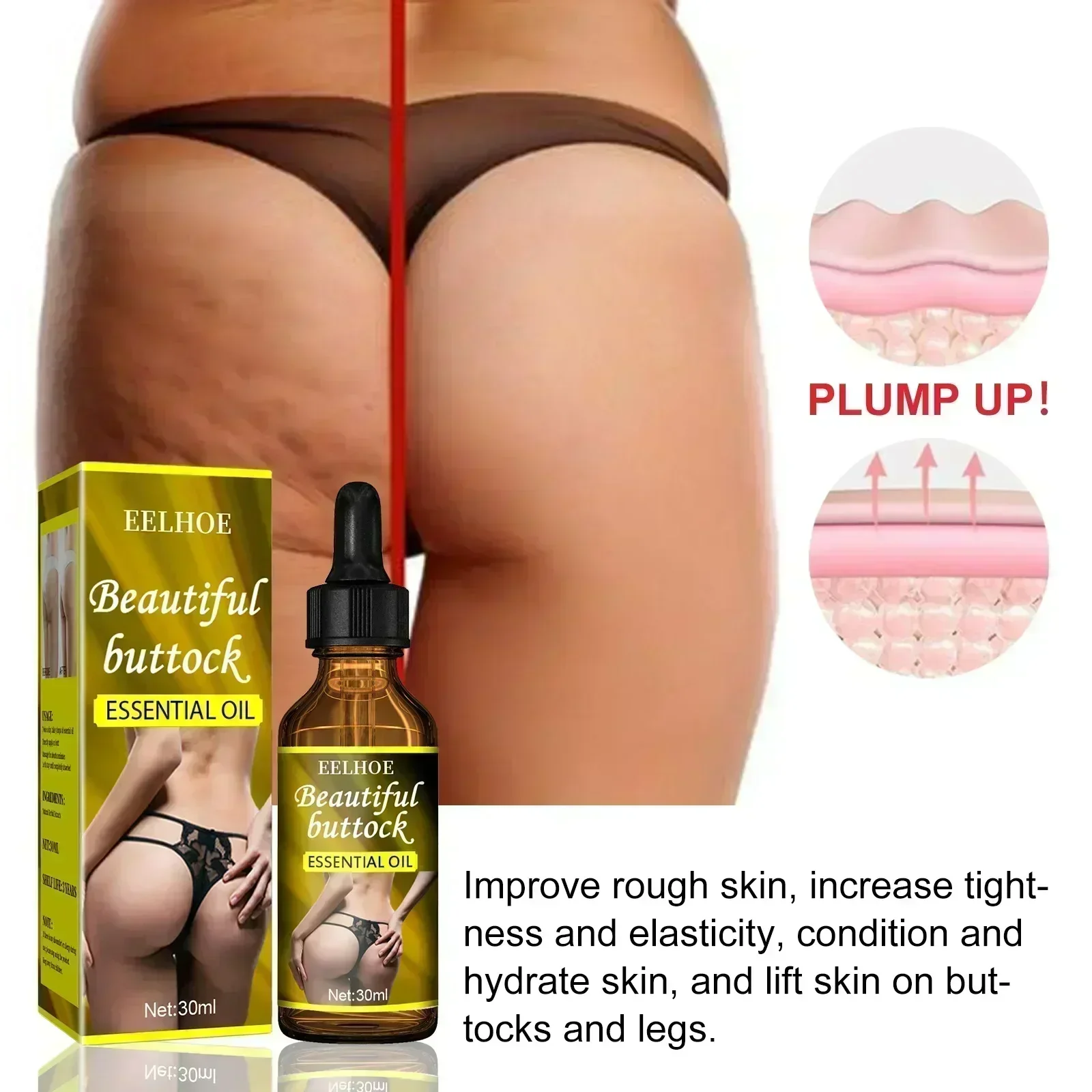 Glutei Essential S Crescita rapida Butt Enhancer Ingrandimento del seno Corpo Cura sexy per le donne Hip Lift Butt Enhancement S 👍