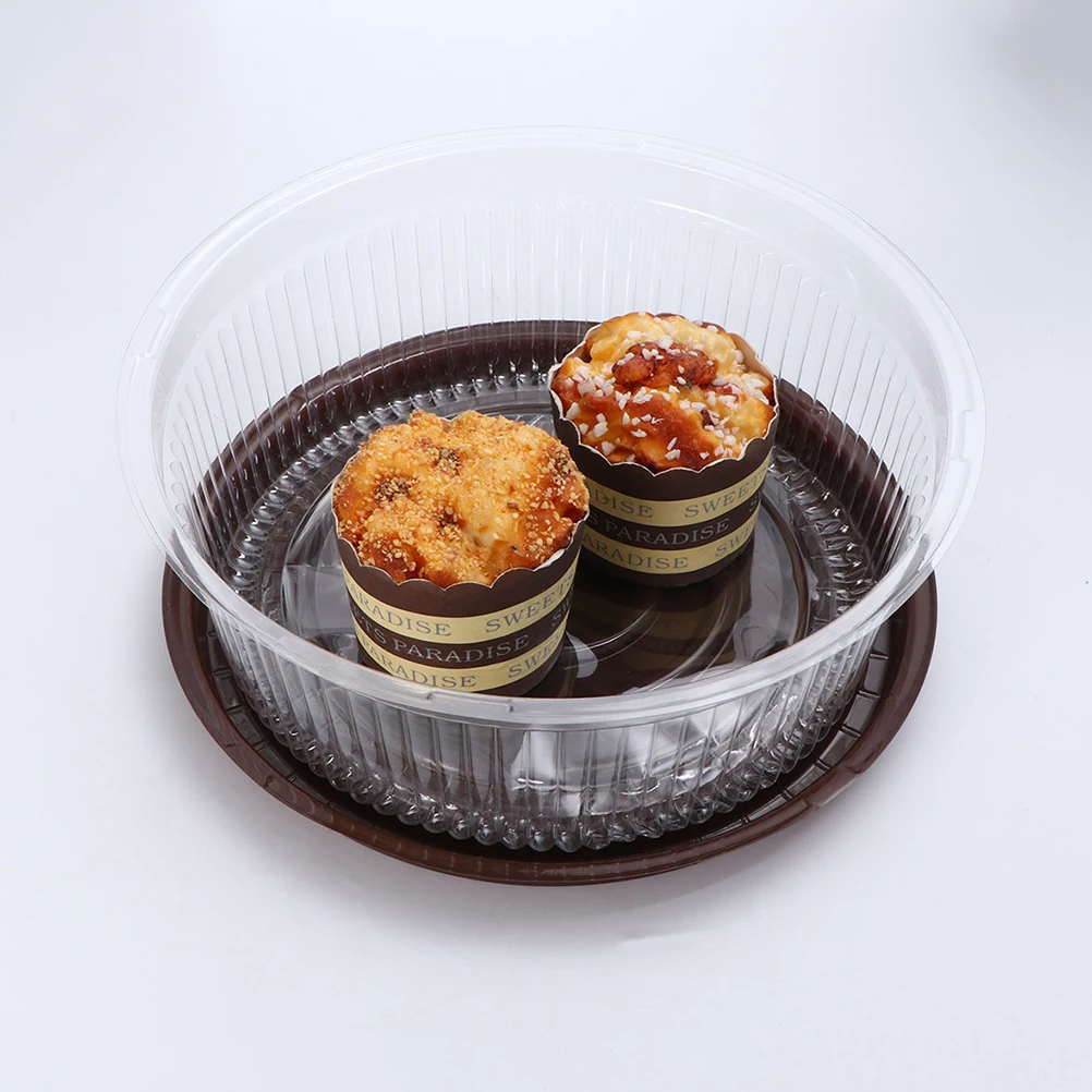 

25 pcs Dessert Container Plastic Single Cake Plastic Cupcake Boxes Boxes Cupcake Packing Storage Use