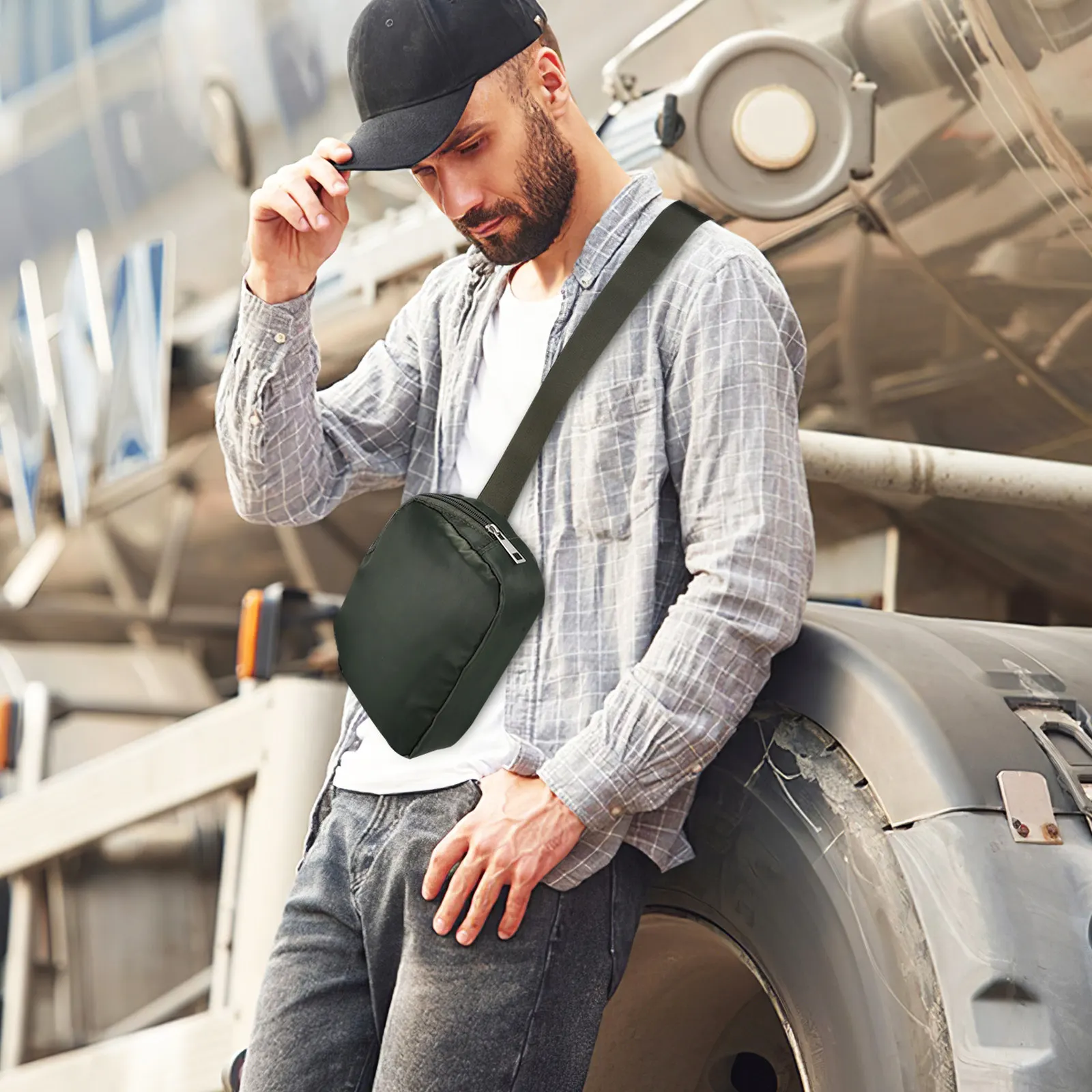 

Легкая водонепроницаемая поясная сумка унисекс из нейлона, регулируемая, компактная, для бега и походов