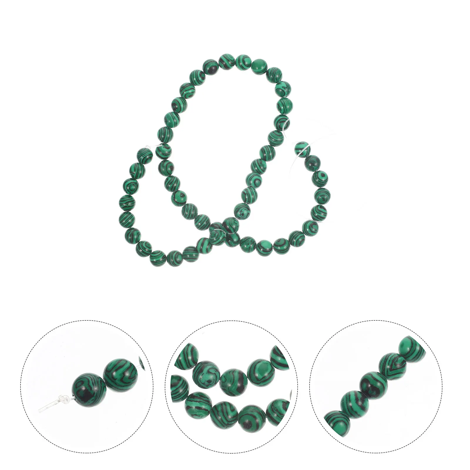 

Malachite Bracelet Beads Loose Stone Jewelry Making for Bracelets Small Round The
