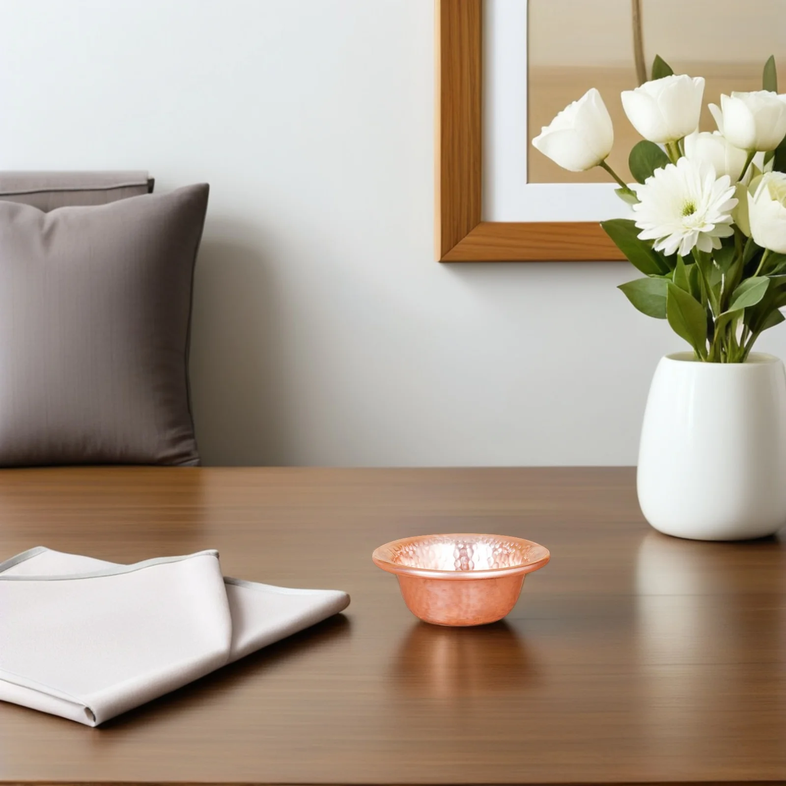 

2Pcs Brass Holy Water Cup Vintage Tibetan Offering Bowl Meditation Yoga Altar Decorative 8cm Copper Bowl Buddhist Cups