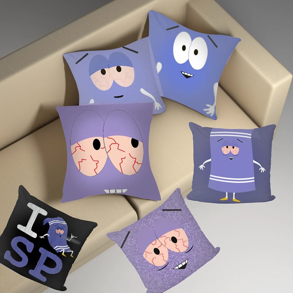 S-South P-Park towelie Pillow Case DIY Pillowcase Home Office Decorative Pillowcase Bedroom Sofa Car Cushion Cover 45x45 cm