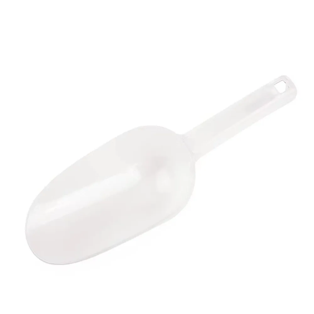 Transparent Ice Maker Scoop Mini Bar Accessories Kitchen Utility Scoop Circular/Square Mouth Ergonomic Handle Ice Scoopers