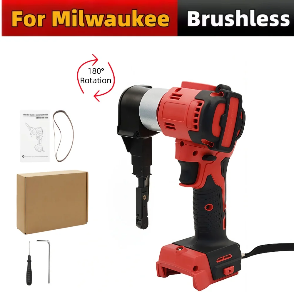 

180° Adjustable 0-1700m/min 700W Wood Sanding Power Tool Cordless Brushless Belt Sander For Milwaukee 18V Battery