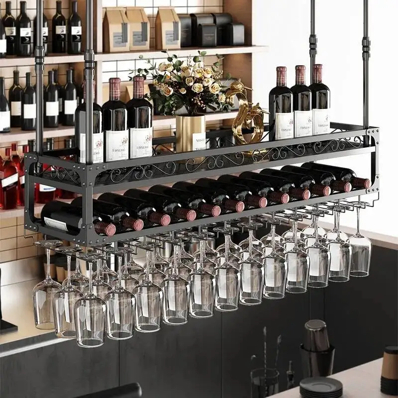 Подвесная угловая винная полка для напитков, бар, шведский стол, перевернутый ресторан, маленькие винные шкафы, кухонный салон, витрина Botellero Vino