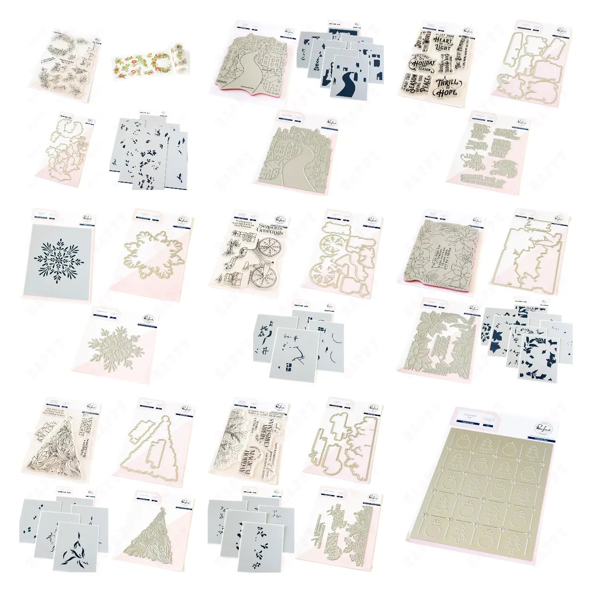 

Christmas Deck The Halls Metal Cutting Dies Stamps Stencil Hot Foil Scrapbook Decoration Embossing Template DIY Greeting Card