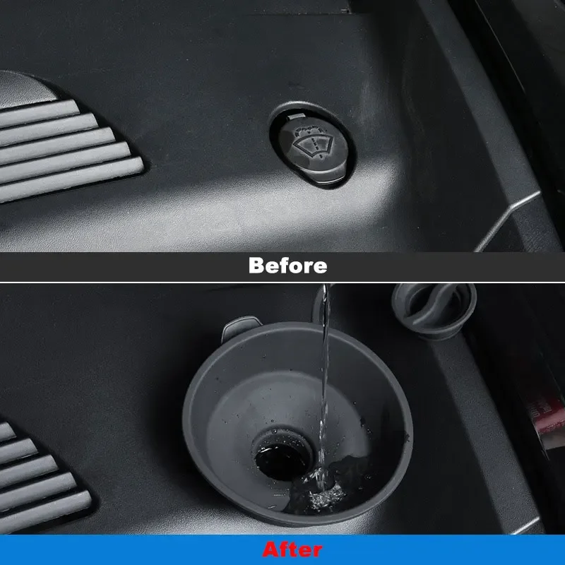 

For Tesla Model 3 Y Wiper funnel Interior Accessories Wiper Water Funnel Silicone Wiper Tank Filling Port