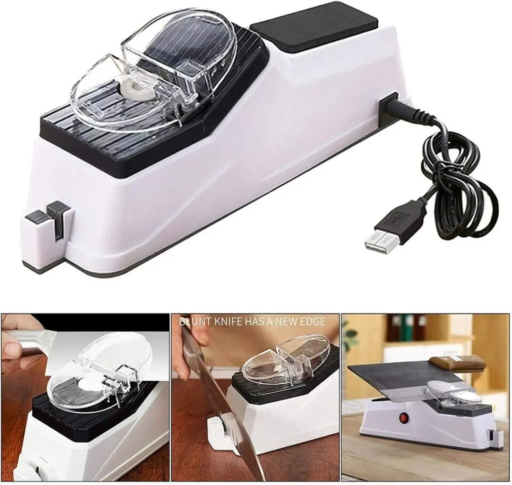 Knife Sharpener Professional USB Electric Knife Sharpener Adjustable For Kitchen Knives Tool Knife Scissor Sharpening