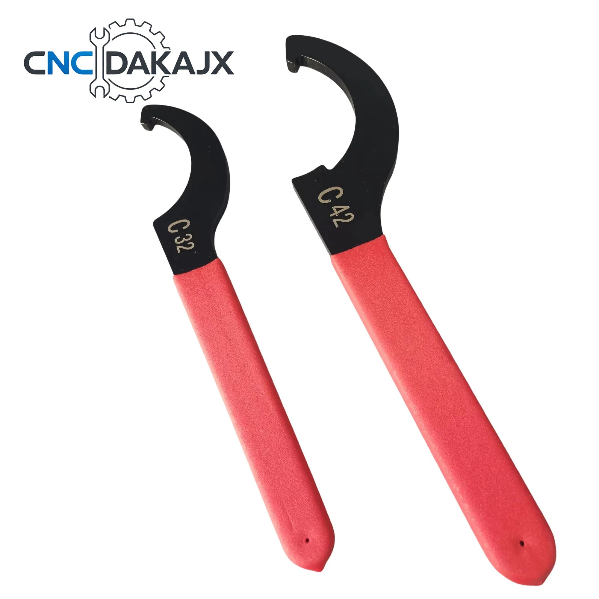 C32 C42 C Type Hook Spanner Wrench Collet Nut Key CNC Tool Holder Lathe Milling Machine Collet Chuck Machine Tool Hand Operating