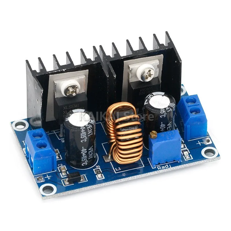 MH-ET LIVE LED Voltmeter PWM Adjustable 4-36V To 1.25-36V Step-Down Board Module XL4016 8A 200W DC-DC Power drop Module