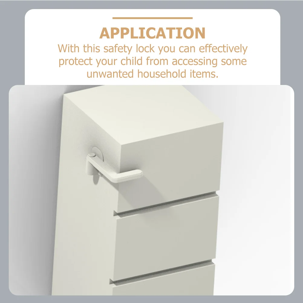 

4Pcs Child Safety Locks Double Lock System Cabinet Drawer Refrigerator Door Safety Lock Baby Proofing for Kids Protection