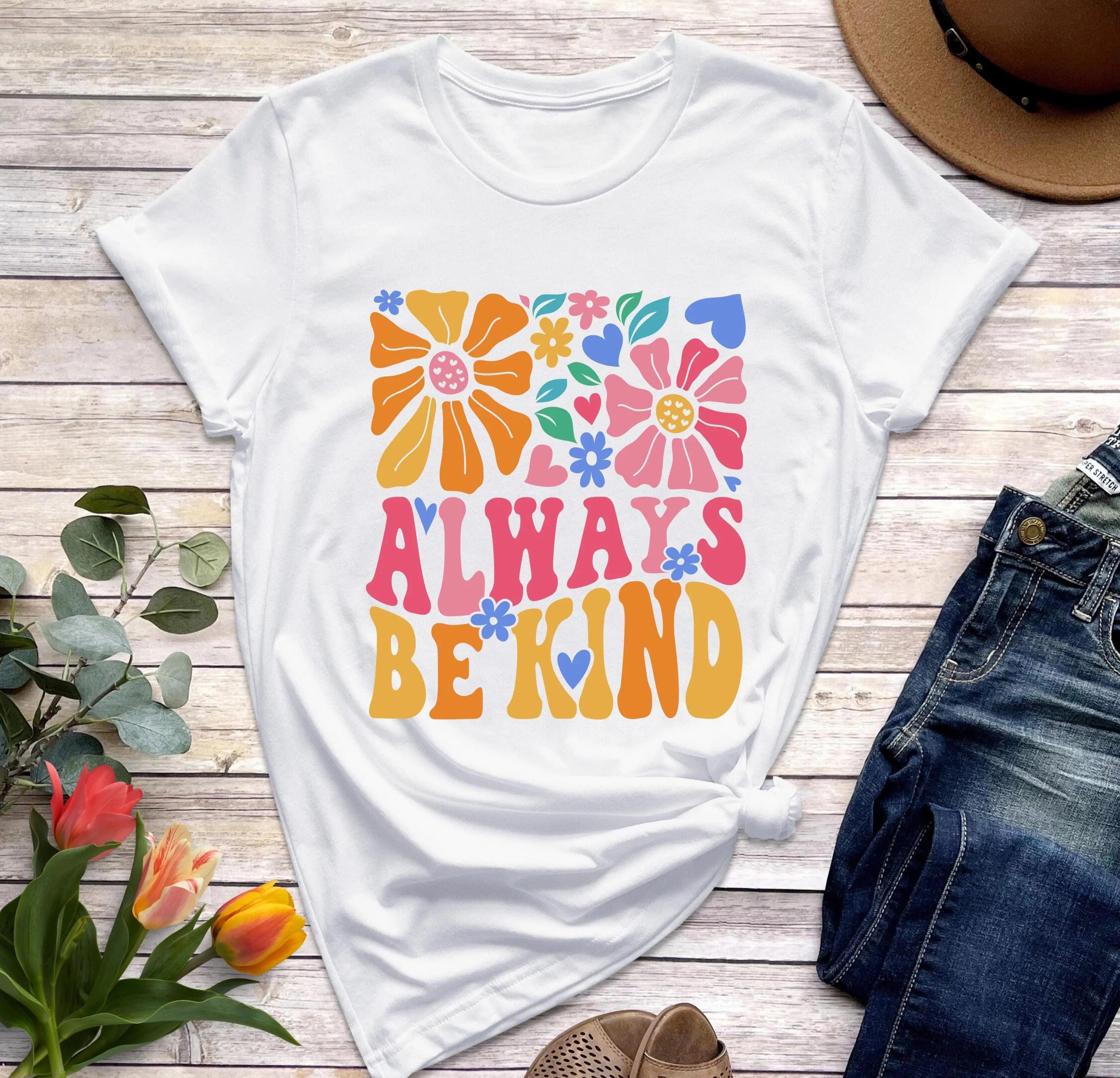 Always Be Kind T Shirt Retro Inspirational For Women Perfect Teacher And Counselor Vintage Christian